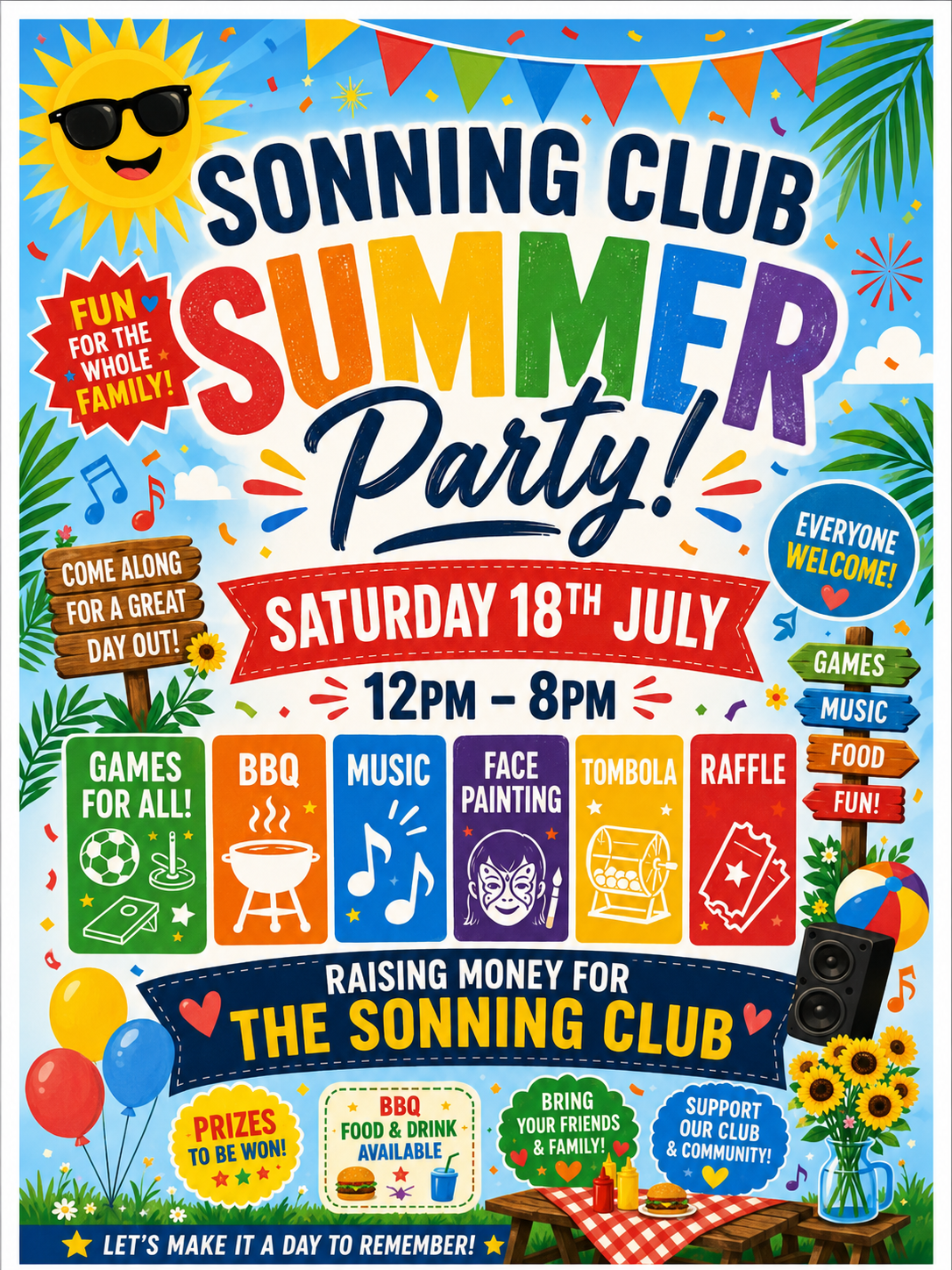 18th July Summer Party – 12pm – 8pm
